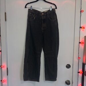 Free People Mid-Rise Barrel Jeans